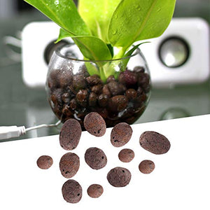 Clay Pebbles, Natural Organic Clay Pebbles, Hydroponic Clay Pebbles, Growing Media Anion Clay Rocks for Hydroponic System, Drainage, Decoration, Aquaponics
