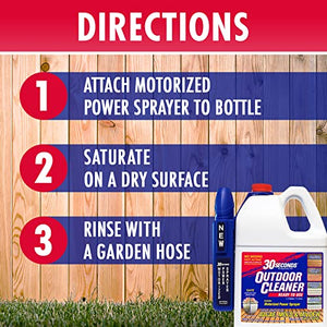 30 SECONDS Outdoor Algae, Mold, Mildew Cleaner 1.3 gal.