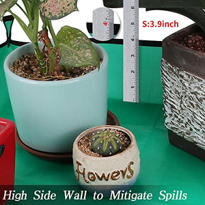 Plant Repotting Mat for Indoor Plants Potting Soil Mix, Waterproof Plant Repotting/Potting Tray, Potting Mat Gardening Tray Accessories for House Plants Succulents Cactus Bonsai Pots (26.8" x 26.8")