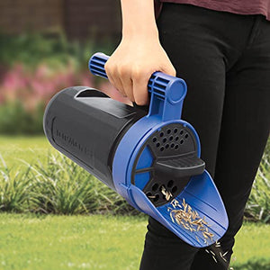 Snow Joe Sun Joe SJSPD1 Handheld All-Season Multi-Purpose Spreader, 5 lbs, w/Adjustable Dial Flow Control, Blue/Black