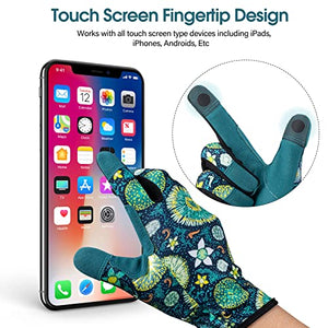 isilila Womens Gardening Gloves with Touch, Superior Grip Garden Work Gloves for Weeding, Planting, Digging and Pruning
