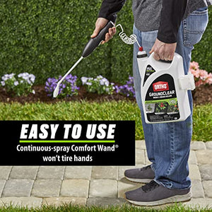 Ortho GroundClear Weed & Grass Killer Ready-to-Use - Grass Weed Killer Spray, Use in Landscape Beds, Around Vegetable Gardens, on Patios & More, Broadleaf Weed Killer, See Results in 15 Minutes, 1 gal