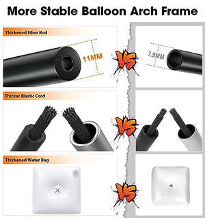 Chamvis Balloon Arch Kit, 9FT Height & 10FT Width Adjustable Balloon Arch Stand: Balloon Arch Frame with Base - for Wedding Baby Shower Birthday Party Supplies Decorations