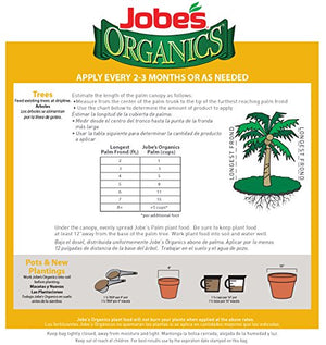 Jobe’s Organics 09126 Palm Tree Granular Plant Food, 4 lb