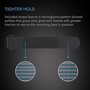 AC Infinity Grow Tent Mounting Bars 2x4', High CFM Kit, Support Pole Steel Hanging Bars for All 2x4 Indoor Grow Tents