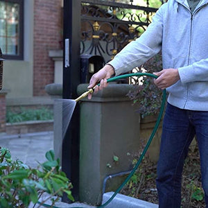ORGRIMMAR ½" PVC Outdoor Garden Hose for Lawns, Boat Hose, Flexible and Durable,No Leaking, GHT Fitting for Household (15FT, Green)