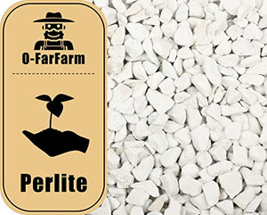 O-FarFarm Chunky Perlite Bulk, Horticultural Pearlite Coarse Perlite for Plants Indoor, Additive Conditioner Mix, Improve Drainage and Ventilation, Help Root Growth(5-10mm, 1qt, P-1)
