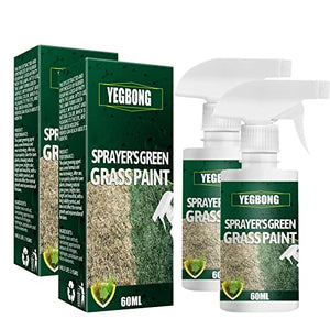 2PC Green Grass Paint Paint Colorant Grass Paint for Green Grass Spray Dye Dye Paint Grass Spray 60ml Sprinkler Shield Guard
