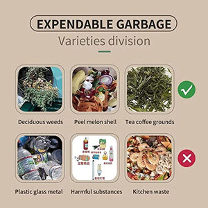 DACUN Garden Compost Bin, Outdoor Trash Can, Yard Waste Bins, Easy Assembling, 88Gallon (336L) Large Capacity, Compost Bucket,Green (Color : Green)