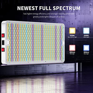KingLED 2023 Newest 1000w LED Grow Lights with Yield LEDs 2x2ft Coverage Full Spectrum Grow Lights for Indoor Hydroponic Plants Greenhouse Growing Lamps Veg Bloom Daul Mode
