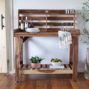 Backyard Discovery Farmhouse Acacia Potting Bench