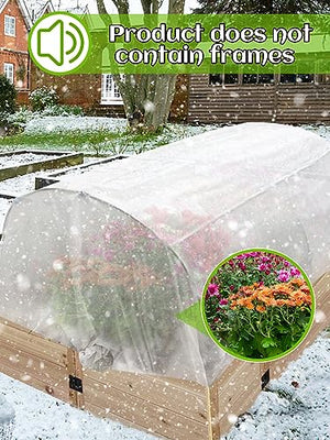 Alphatool Plant Covers Freeze Protection- 10 ft x 30 ft Breathable Non-Woven Fabric Frost Proof Floating Row Cover Durable 1.0oz/yd² Thick Plant Blankets for Winter Outdoor Garden
