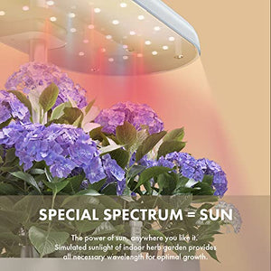 Hydroponics Growing System, LYKO 5 Pods Indoor Herb Garden with 70 LEDs Full-Spectrum Plant Grow Light, Hydroponic Herb Garden White,Gifts for Father or Mom