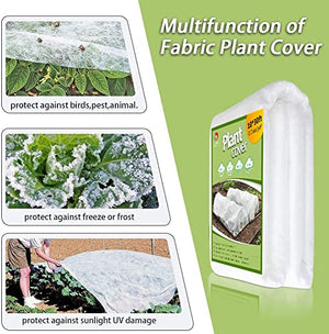 SUNPRO Plant Covers Freeze Protection,10Ft x 30Ft Reusable Floating Row Cover, Freeze Protection Plant Blankets for Cold Weather 1.0 oz/yd² (Support Hoops Not Included)