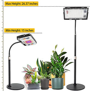 LBW Grow Light for Indoor Plants, Full Spectrum Desk LED Plant Light, Small Grow Lamp with On/Off Switch, Height Adjustable, Flexible Gooseneck, Ideal for Indoor Growth