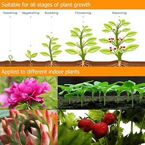 Plant Light for Indoor Plants, JINHONGTO 3000k/5000k/660nm Full Spectrum Clip On Grow Light, 3 Light Modes & 10 Dimming Levels with Timer Function, Plant Growing Lamp