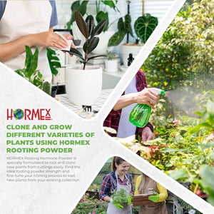 Hormex Rooting Powder #8 - for Moderately Difficult to Root Plants - 0.8 IBA Rooting Hormone for Plant Cuttings - Fast & Effective - Free of Alcohol, Dye, Gel & Preservatives for Healthier Roots, 21g