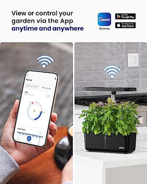 iDOO WiFi Hydroponics Growing System, Indoor Gardening System with LED Grow Light, APP Controlled Auto-Timer, Pump System, Smart Garden for Home Kitchen Gardening, 8 Pods, Height Up to 13.6"