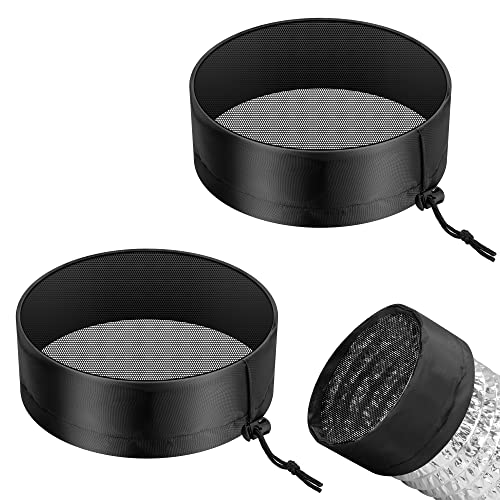 VIVOSUN 2-Pcs. Grow Tent Vent Cover, 4"/6"/8" Duct Filter Vent Cover with Elastic Band and Fixed Buckle for Plant Grow Tent Vent