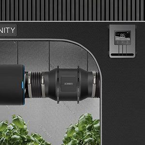AC Infinity CLOUDLINE LITE B6, Quiet 6” Inline Duct Fan with Temperature Controller - Ventilation Exhaust Fan for Heating Cooling Booster, Grow Tents, Hydroponics