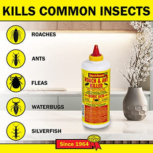 Zap-A-Roach 2 Pk, Boric Acid Roach & Ant Killer NET Wt. 1 Lb. (454 GMS) Each