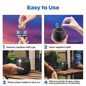Thermacell Rechargeable Mosquito Repeller Refills; Advanced Repellent Formula Provides 20’ Protection Zone; Compatible with Thermacell E-Series & Radius Only; No DEET, Spray or Flame