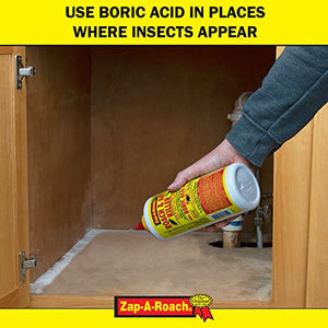 Zap-A-Roach 2 Pk, Boric Acid Roach & Ant Killer NET Wt. 1 Lb. (454 GMS) Each