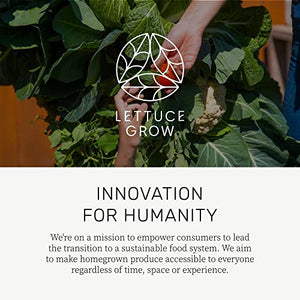 Lettuce Grow Farmstand with Glow Rings (Farmstand Only, No Seedlings Included) | 24-Plant Hydroponic System | Vertical Garden | Large Home Garden w/Self Watering Pump, BPA-Free Food Grade | 4’ 10”