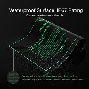 VIVOSUN Durable Waterproof Seedling Heat Mat 10" x 20.75" UL & MET-Certified Warm Hydroponic Heating Pad for Germination, Indoor Gardening, Greenhouse