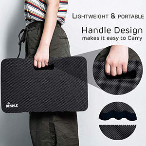 Dimple Kneeling Pad, High Density Thick Foam Comfort Kneeling Mats for Gardening, Yoga Exercise, Garden Cushions, Knee Pads Black