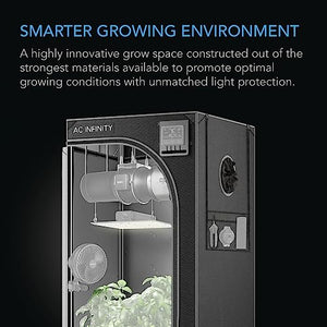 AC Infinity CLOUDLAB 894 Advance Grow Tent, 96”x48”x80” Thickest 1 in. Poles, Highest Density 2000D Diamond Mylar Canvas, 8x4 for Hydroponics Indoor Growing