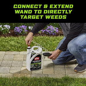 Ortho GroundClear Weed & Grass Killer Ready-to-Use - Grass Weed Killer Spray, Use in Landscape Beds, Around Vegetable Gardens, on Patios & More, Broadleaf Weed Killer, See Results in 15 Minutes, 1 gal