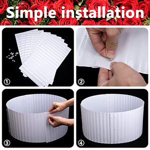 DECOHS 8 PCS Winter Rose Collar-Warm Rose Cones for Plant-Connectable Winter Rose Plant Protective Cover for Protecting Plants from Wind Blows Animals Eating