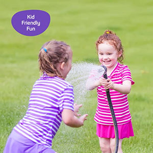Hose Nozzle [Blue] Heavy Duty Sprayer With 10 Adjustable Watering Patterns - Thumb Control Design, Comfortable Ergonomic Grip, Garden for Plants & Lawns. Fun Showers/Cleaning