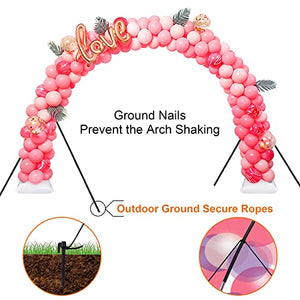 Chamvis Balloon Arch Kit, 9FT Height & 10FT Width Adjustable Balloon Arch Stand: Balloon Arch Frame with Base - for Wedding Baby Shower Birthday Party Supplies Decorations