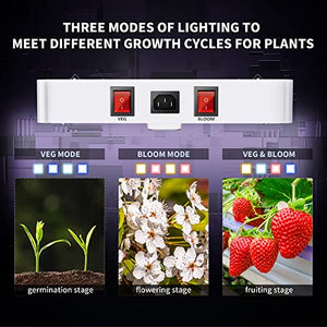 KingLED 2023 Newest 1000w LED Grow Lights with Yield LEDs 2x2ft Coverage Full Spectrum Grow Lights for Indoor Hydroponic Plants Greenhouse Growing Lamps Veg Bloom Daul Mode