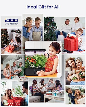 iDOO WiFi Hydroponics Growing System, Indoor Gardening System with LED Grow Light, APP Controlled Auto-Timer, Pump System, Smart Garden for Home Kitchen Gardening, 8 Pods, Height Up to 13.6"