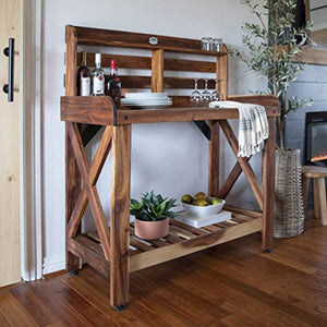 Backyard Discovery Farmhouse Acacia Potting Bench