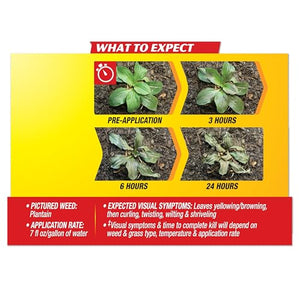 Spectracide Weed & Grass Killer Concentrate, Use On Driveways, Walkways and Around Trees & Flower Beds, 64 fl Ounce