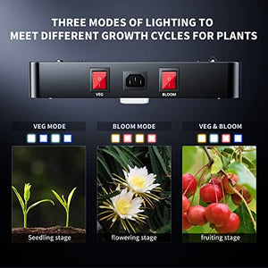 BESTVA 2023 Newest Upgrade 2000W Led Grow Light with High Yield Diodes Full Spectrum LED Grow Lights for Indoor Plants Greenhouse Veg Bloom Light Hydroponic Grow Lamp