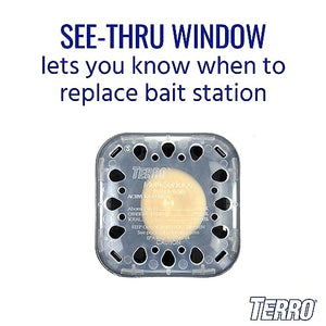 TERRO T500 Indoor Multi-Surface Roach Killing Bait Cockroach Killer - 6 Bait Stations, Black