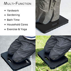 Dimple Kneeling Pad, High Density Thick Foam Comfort Kneeling Mats for Gardening, Yoga Exercise, Garden Cushions, Knee Pads Black