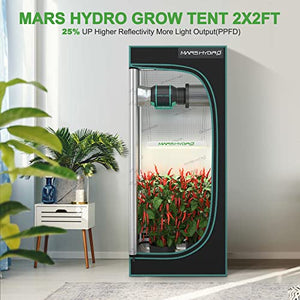 Mars Hydro TS600 100Watt LED Grow Light 2x2ft Coverage, New Diodes Layout Full Spectrum Grow Lamp for Hydroponic Indoor Seeding Veg and Bloom Greenhouse Growing Light Fixtures Four for 4x4'