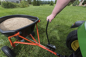 Agri-Fab Broadcast Spreader Tow Style, 110 lb Capacity, Black