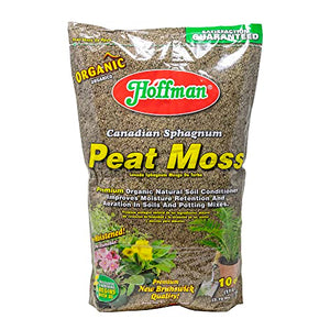 Hoffman 15503 Canadian Sphagnum Peat Moss, 10 Quarts