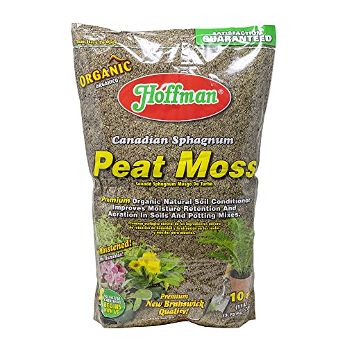 Hoffman 15503 Canadian Sphagnum Peat Moss, 10 Quarts
