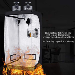 Growtent Garden 96”x96”x80” Grow Tent, Reflective 600D Mylar,Hydroponic Grow Tent with Observation Window and Floor Tray for Indoor Plant Growing