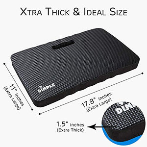 Dimple Kneeling Pad, High Density Thick Foam Comfort Kneeling Mats for Gardening, Yoga Exercise, Garden Cushions, Knee Pads Black