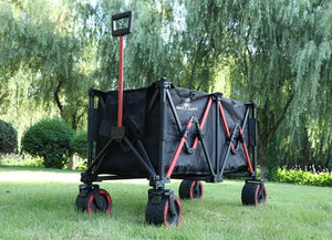 Wagon Cart, Wagons Carts Foldable, Beach Wagon for Sand, 200L Large Wagons Carts Heavy Duty Foldable, Adjustable Handle, Beach Cart Wagon Big Wheels for Sand. Perfect for Camping, Shopping.