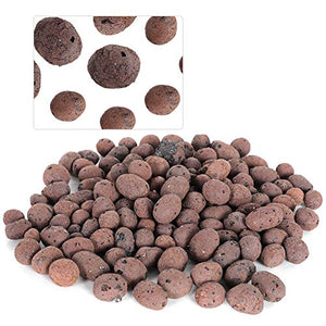 Clay Pebbles, Natural Organic Clay Pebbles, Hydroponic Clay Pebbles, Growing Media Anion Clay Rocks for Hydroponic System, Drainage, Decoration, Aquaponics